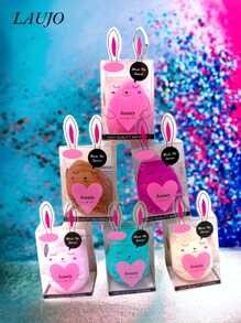 12 Pieces Makeup Sponge With Rabbit Boxes Included Random Colors - Multicolor - View 6