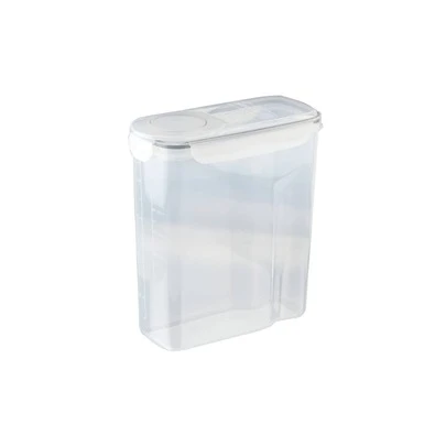 Juego de 4 Recipientes Herméticos de Plástico para Cereales Bluelander: Almacenamiento inteligente y fácil acceso, 2.1 L de capacidad cada uno. ¡Organiza y mantén tus alimentos frescos