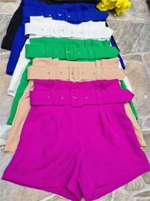 Women Denim Dresses - 藍色 - 查看 2