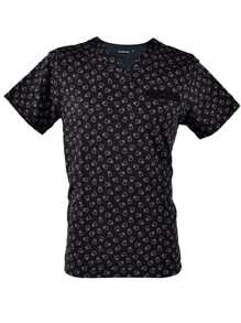 Filipina Quirúrgica Hombre Print Negro de Muelas - Negro - Ver 2