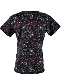 SOULMATE Filipina Quirúrgica Hombre Print Negro Gamer - Negro - Ver 3