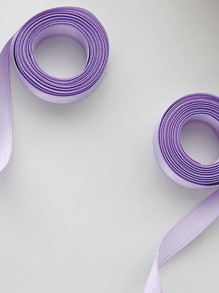 2pcs Fashionable Hair Ties For Double Ponytail, Colorful Ropes - Purple - View 3