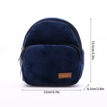 1 pieza suave paño con doble bolsillo de mascota bocadillo Bolso con Correa Gancho , conveniente para pequeño con talla media mascotas de salir - Azul - Ver 5