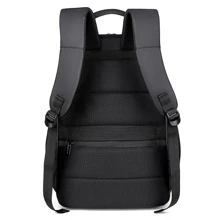 Luxury Black Backpack Schoolbag 15.6" Laptop Bag USB Men Backpacks Rucksack Computer Backbag Travel Daypack Fall Winter Backpack Travel Backpack Bag - Black - View 4