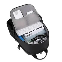 Luxury Black Backpack Schoolbag 15.6" Laptop Bag USB Men Backpacks Rucksack Computer Backbag Travel Daypack Fall Winter Backpack Travel Backpack Bag - Black - View 9