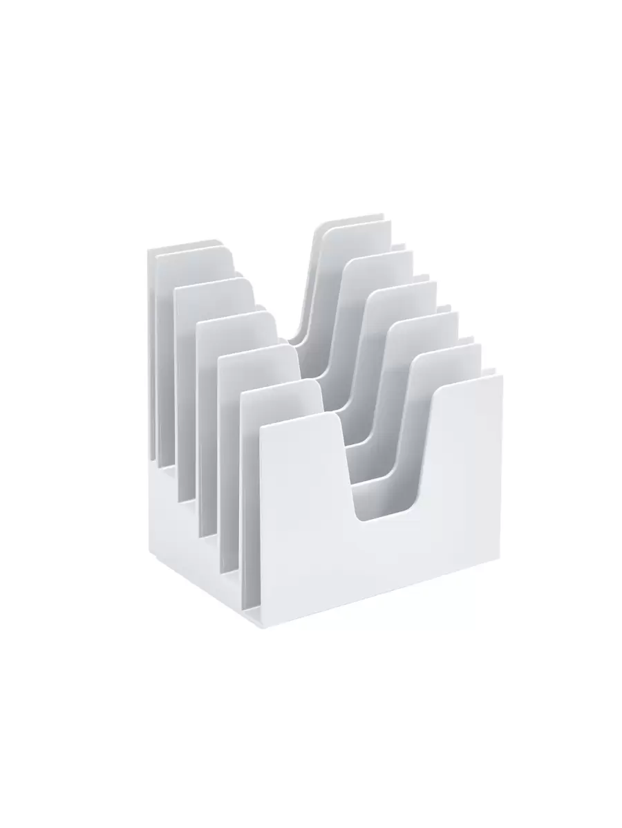 Organizador de Mesa 5 divisões 225 - Branco - Visão 1