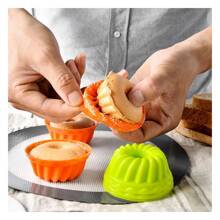 12pz Molde Silicon Colores Rosca Gelatina Mini Reposteria Panque Horneado Cocina - Multicolor - Ver 2