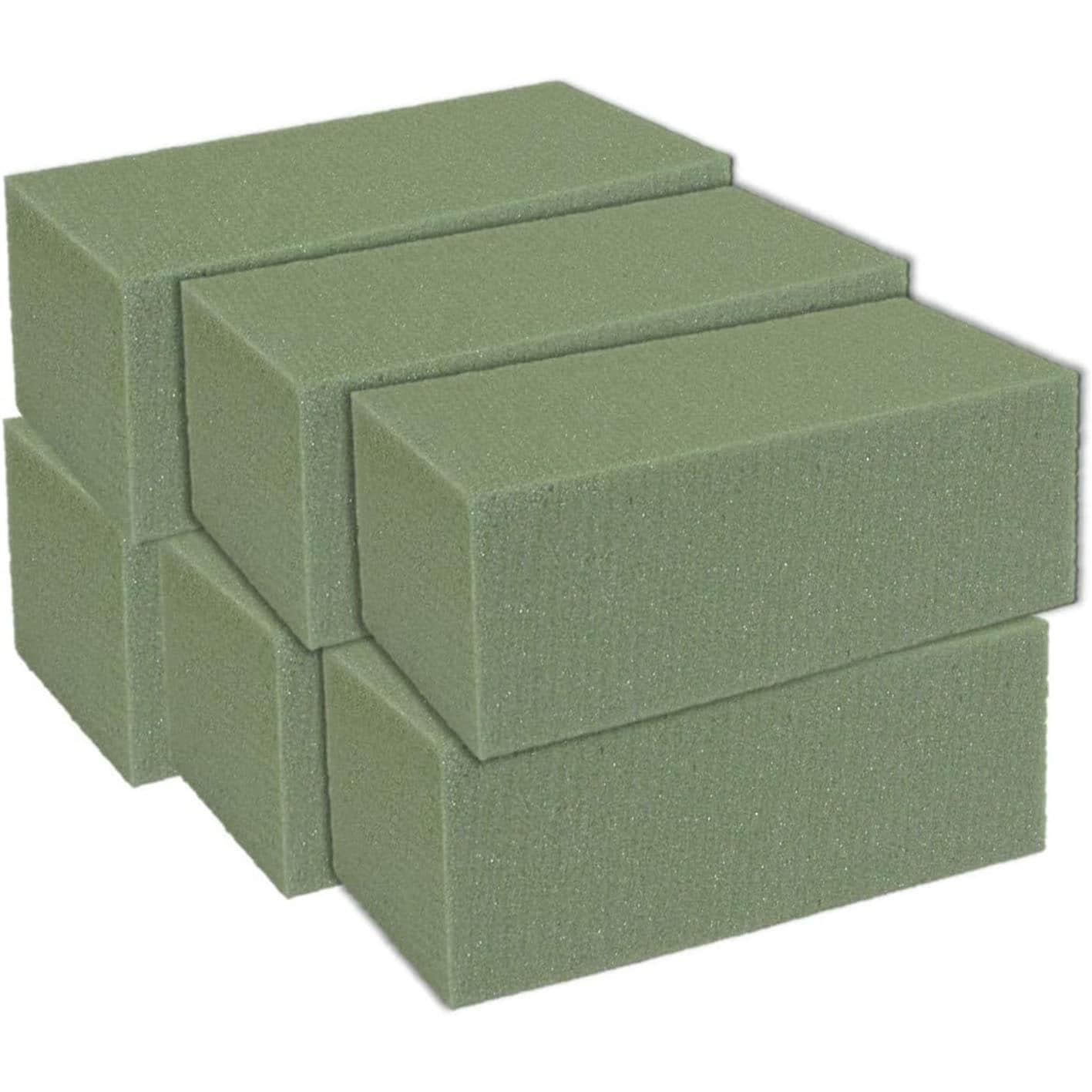 6pcs Floral Foam Blocks For Flower Arrangements - Green - View 1