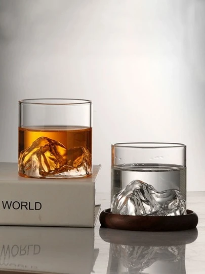 Glass Cup, Iceberg Cup, Creative Drinking Water Cup