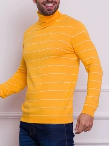 Men Sweaters - Màu Mù tạt vàng - Xem 3