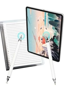 兼容 Apple iPad 的手写笔、手写和绘图笔 - 白色 - 查看 3