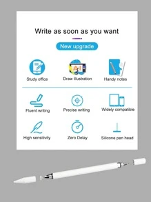 兼容 Apple iPad 的手写笔、手写和绘图笔 - 白色 - 查看 4
