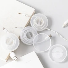 1入組電纜整理盒,適用於耳機和手機充電器、繞線器、電纜管理工具 - 無色 - 查看 1