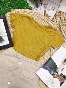 Women T-Shirts - Màu Mù tạt vàng - Xem 2