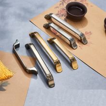 1入組咖啡顏色素色和厚櫥櫃手柄合適的適用於櫥櫃,,,和抽屜