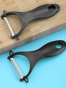 1pc Stainless Steel Peeler With Pp Handle For Peeling Fruits And Vegetables Such As Apple And Potato