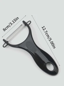 1pc Stainless Steel Peeler With Pp Handle For Peeling Fruits And Vegetables Such As Apple And Potato