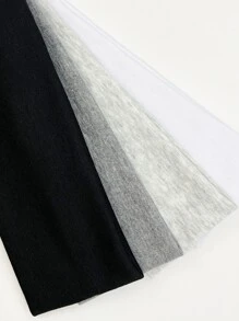 4pcs Women's Multicolor Fashionable Elastic Headband Suitable For Daily Wear Casual - Multicolor - View 4