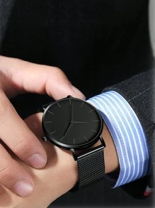 男士手錶套裝 - 黑色 - 查看 4