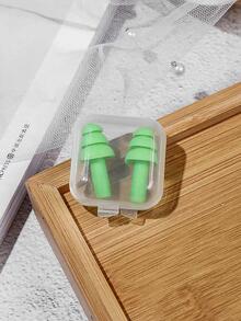 1套/2入組降噪耳塞適用於睡眠,打鼾,製成的強的矽膠材料,合適的適用於大學宿舍 - 粉色 - 查看 5