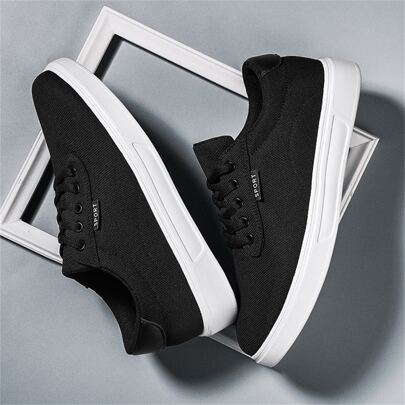 Spring New Arrival Vintage Light Sole Canvas Shoes For Men, Fashionable & Casual Low-cut Skate Shoes