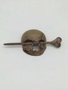 1入組骷髏形狀髮夾適用於角色扮演,派對和裝飾用品