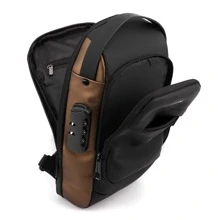 Men's Multilayer Storage Bag Usb Charging Crossbody Shoulder Bag Waterproof Fashionable Travel Chest Bag Crossbody Bag Sling Bag Back to School For College School Lightweight Multifunctional