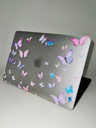 2入組/套蝴蝶閃光星空保護殼兼容 MacBook Air