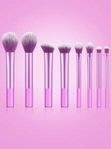 专业紫色8件套化妆刷套装，包含散粉刷、腮红刷、轮廓刷、眼影刷、高光刷（工具），化妆刷套装，化妆刷套装，化妆刷套装，全套化妆刷，化妆刷套装，全套化妆工具，化妆刷套装，化妆刷套装，化妆礼盒套装 - 紫色 - 查看 7