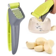 1pc Manual Garlic Press, Handheld Garlic Masher, Multi-Functional Kitchen Tool For Pressing And Crushing Garlic, Easy To Use,Vegetable Fruit Tools,Kitchen Items,Cutter,Food,Salad,Decor,Storage,Party,Birthday. - Multicolor - View 4