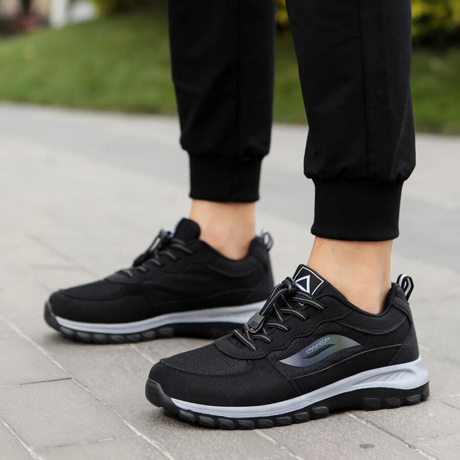 Męski Czarny Buty sportowe Z Nadruk z napisem , Codzienny Buty do biegania Dla mężczyzn