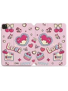 Pancoat Lovely Cherry Printed Tablet Case - Multicolor - View 5