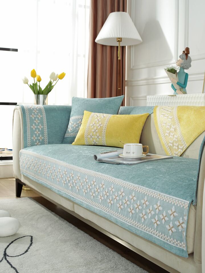 Light Blue Sofa Cushions Baci Living Room