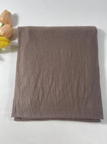 1入組素色莫代爾時尚多用途長款頭巾適用於日常使用