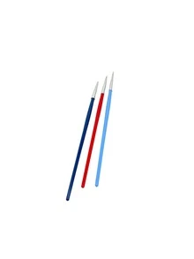 Set de 3 Pinceles Punta Fina para Arte de las uñas Herramienta Manicura Pincel Mano Alzada Decoración de Uñas - Café integral - Ver 3