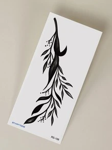 STARTTOOS 1 Miếng Đen Chi nhánh & Hoa văn lá Hình xăm dán tạm thời Đối với Arm , Cổ tay Và Cơ thể - màu đen - Xem 6