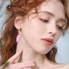 卡通貓耳掛鉤耳環,可愛甜美的質感簡約時尚女士首飾