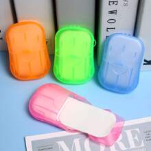 3 piezas Jabón de color al azar portátil desechable mano papel para viajar con negocio viaje - Multicolor - Ver 2