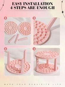 1 Giá đỡ cọ trang điểm bằng nhựa dùng để đựng bút, bút chì, bút kẻ mắt, cọ mỹ phẩm, phòng, nhà, phòng ngủ, phòng tắm, nhà, phòng màu hồng, trang trí phòng khách, đồ du lịch, túi quà, quà tặng cho mẹ, bố, nam giới, bạn bè, giáo viên, sinh nhật, đám cưới, bàn làm việc, kệ, phụ kiện, hộp quà, quà tặng vui nhộn, lưu trữ, giá đựng cọ trang điểm, hộp đựng đồ trang sức, túi đựng, giá đựng cọ trang điểm, giá đựng cọ, hộp đựng nước hoa, túi đựng - Hồng - Xem 5