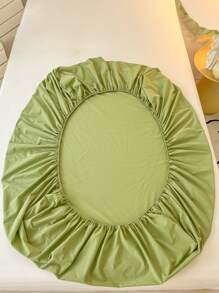 Bean Green Skin-friendly Bedsheet Set (3 Pieces) - Olive Green - View 8