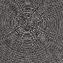 Round Placemats, Set Of 4, Washable, 38cm Multicolor Woven Circle Table Mats For Kitchen - Black - View 4