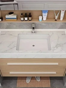 Kitchen/Bathroom Shower Door/Threshold Sink Water Barrier Board/Strip - White - View 8