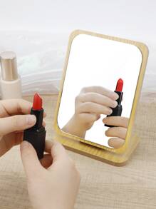 RANCAI Gương trang điểm để bàn bằng gỗ di động, Gương trang điểm để bàn xoay màu be, Gương trang điểm, Phòng khách, Phòng ngủ, Phòng tắm, Trang trí nhà cửa, Đồ du lịch, Đám cưới, Tiệc tùng, Sinh nhật, Quà tặng cho Nam giới, Bố, Mẹ, Bạn thân, Giáo viên, Năm mới, Phụ kiện, Quà tặng vui nhộn, Trang điểm, Giá rẻ, Trang trí phòng, Bàn trang điểm, Du lịch, Phòng ngủ, Phụ kiện trang điểm, Gương, Gương trang điểm - Màu be - Xem 3