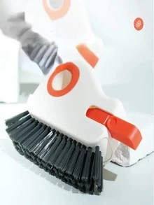 1pc Window Groove Cleaning Brush With S - Small Brush For Cleaning Tight Spaces Like Window Sills - Orange - View 3