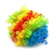 1入組小丑假髮彩色捲髮假面舞會派對禮服 - 彩色 - 查看 3