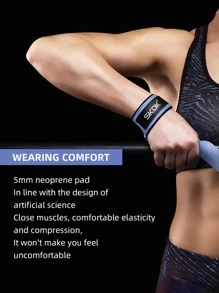 SKDK 1 par de correas de muñeca ajustables para levantamiento de pesas, culturismo, potencia, entrenamiento de fuerza y peso muerto. - Púrpura malva - Ver 5