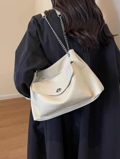 Versatile INS Style Diagonal Crossbody Bag For Women, Large Capacity Tote Shoulder Bag, Fashion Autumn/Winter