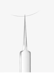 1 pieza Pinza recta de acero inoxidable para eliminar granitos, herramienta de pinzas con algodón para remover puntos negros