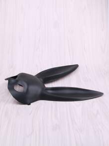 1pc Makeup Party Bunny Ear Mask For Stage Performance, Bar, Ktv With Rabbit Girl Theme - Black - View 4