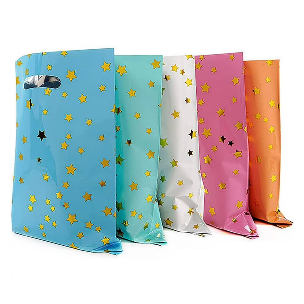 25 Piezas Bolsas De Fiesta Para Niños, Bolsas De Dulces De Cumpleaños, Bolsas Decorativas (forma De Estrella, 5 Colores) - Multicolor - Ver 1